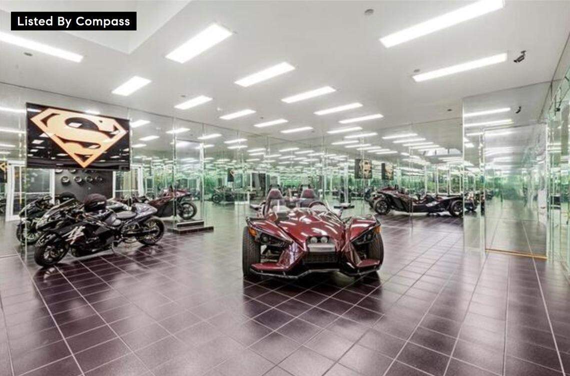 Car showroom.