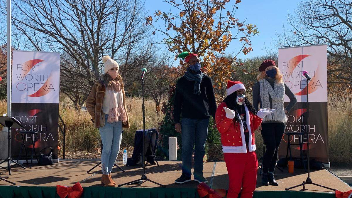The fourth annual Holiday in the Garden will feature gourmet food trucks and holiday carols by the Fort Worth Opera on Saturday.