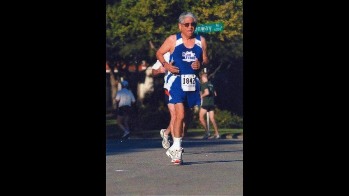 Frank Diaz Jr. earned countless trophies in his 25-year running career and completed five marathons, including the Boston Marathon in 2007. The 85-year-old Fort Worth resident died Dec. 30, 2025.
