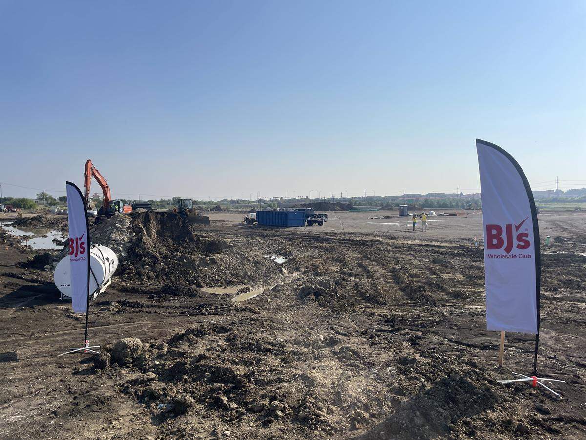 Construction is underway on Texas’ first BJ’s Wholesale Club, at 7241 Harris Pkwy. in Fort Worth. The store is expected to open in spring 2026.