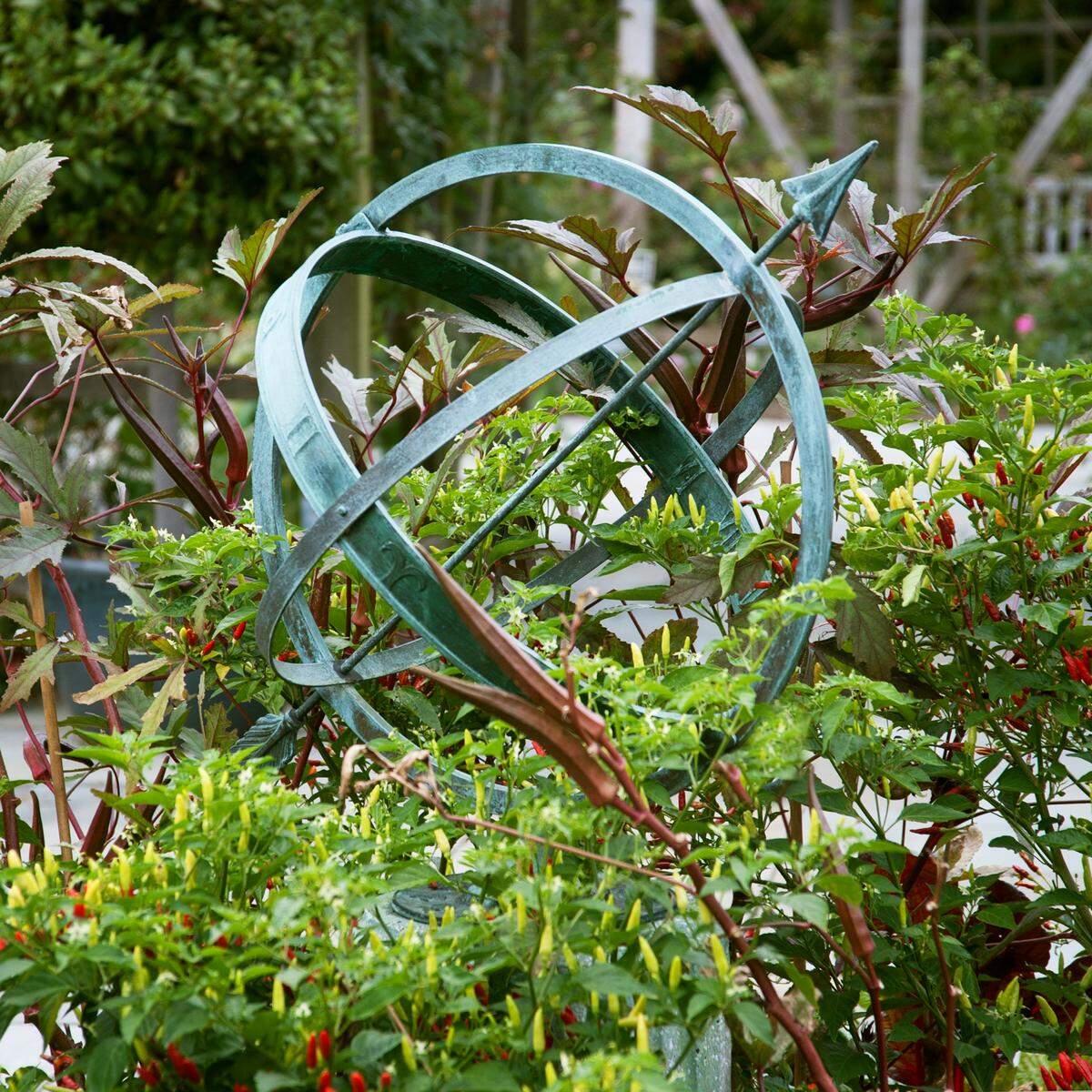 An armillary sundial does so much more than just tell time. It is a representation of both the terrestrial globe and celestial sphere.