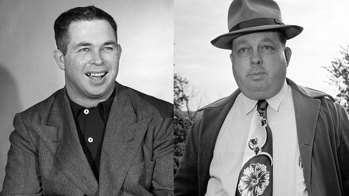Brothers Phil (left) and Zeke Handler of Fort Worth both made names for themselves in sports, Phil as a football star and Zeke as a sports reporter.