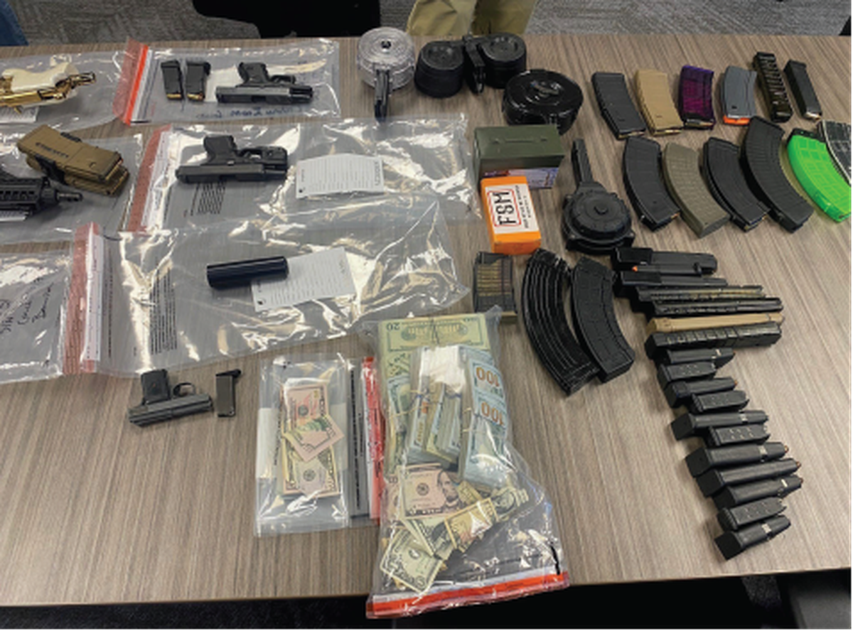 Several guns and money were found by DEA agents in a home of a suspected North Texas drug supplier who was charged July 14. Thousands of fentanyl pills and cocaine were also discovered by agents, authorities said.