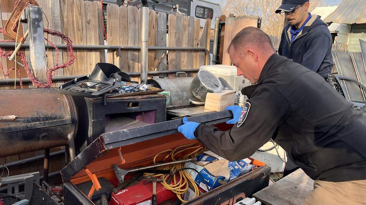 Fort Worth police officers located thousands of dollars worth of vehicles, tools and other equipment at a “chop shop” in the northwest part of the city on Feb. 6, officials say. The suspects connected with the robberies are still at large.