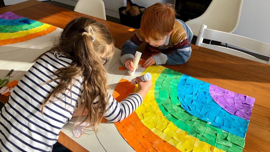 London siblings spread hope, cheer all the way to North Texas with Rainbow Challenge