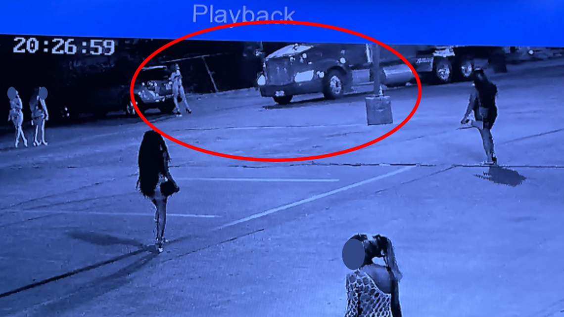 Surveillance video showed a woman getting into Naasson Hazzard’s tractor-trailer in Dallas in August 2024, eight days before her body was found in the woods about 100 miles away. Hazzard was convicted in February 2025 of kidnapping causing the woman’s death.