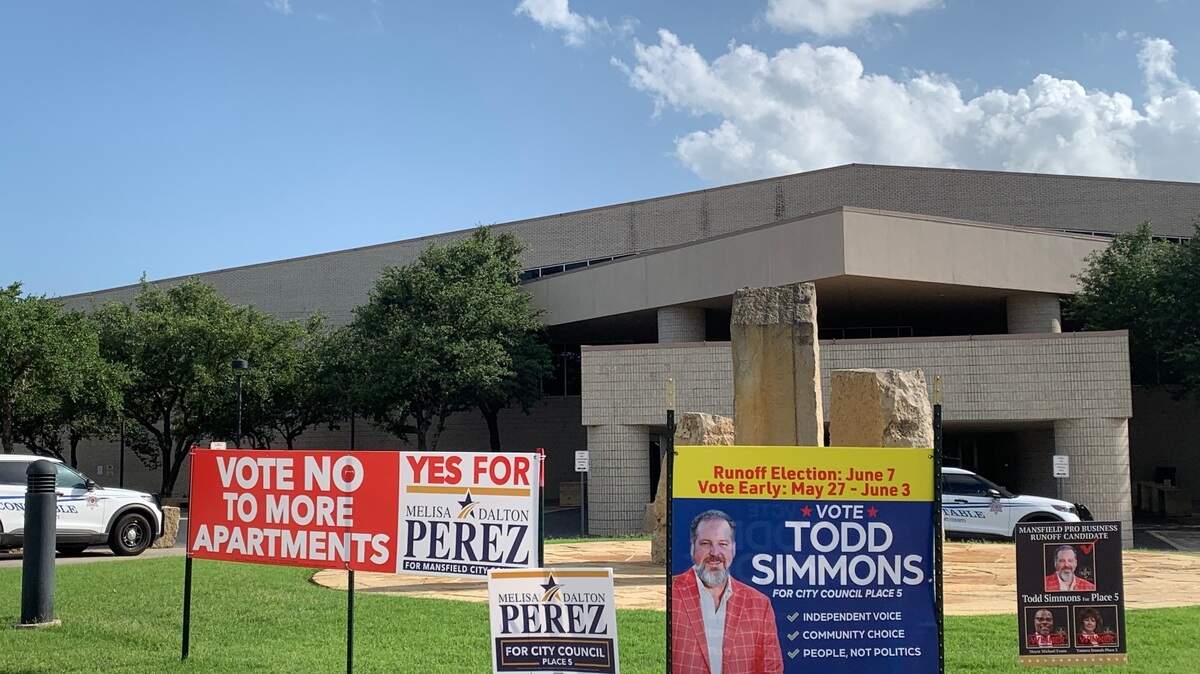 Todd Simmons faced off against Melisa Perez in a June 3 runoff election for the Place 5 seat on Mansfield City Council.
