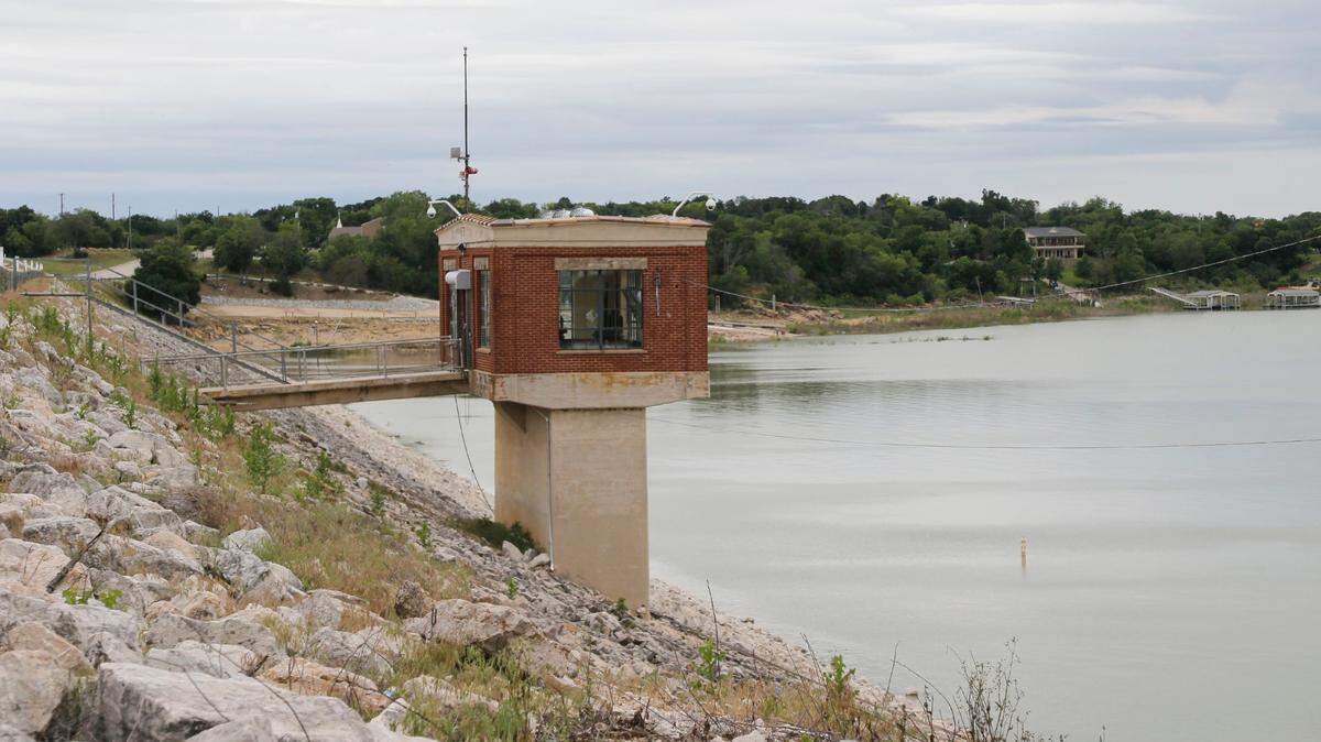 Heavy rains forced the Tarrant Regional Water District to open the floodgates at Lake Bridgeport.