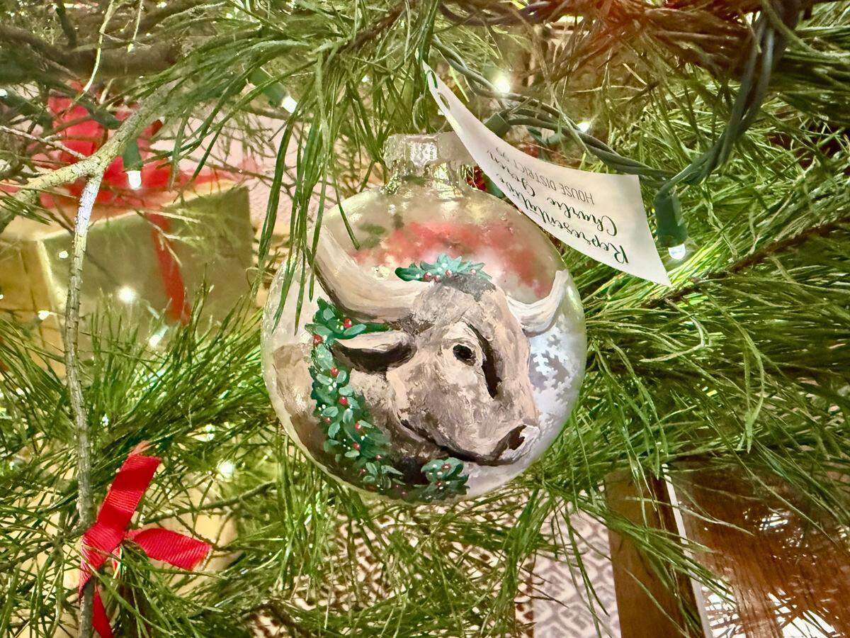 House District 99’s ornament was designed by Brandi Wilson.