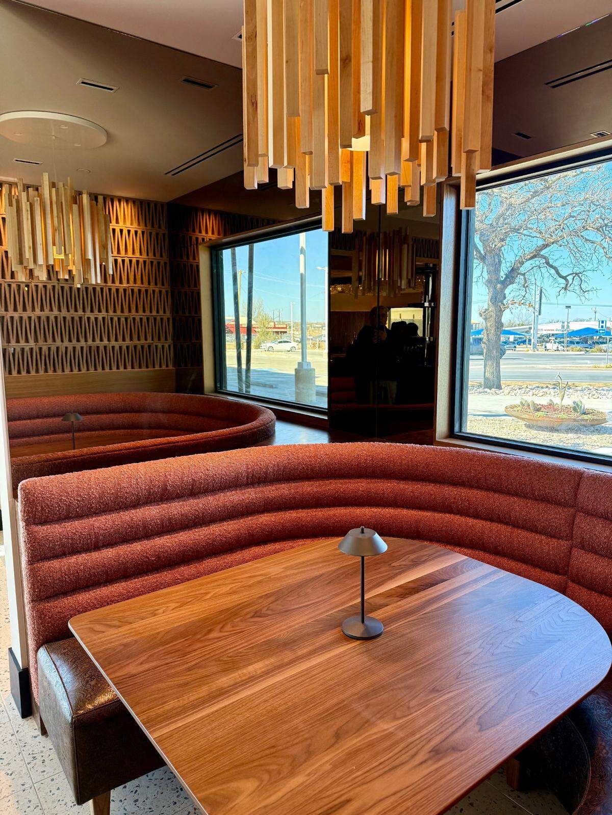 The Seeker restaurant in Stephenville brings the rich western decor of a Stephan Pyles restaurant to a restored motor-court hotel.