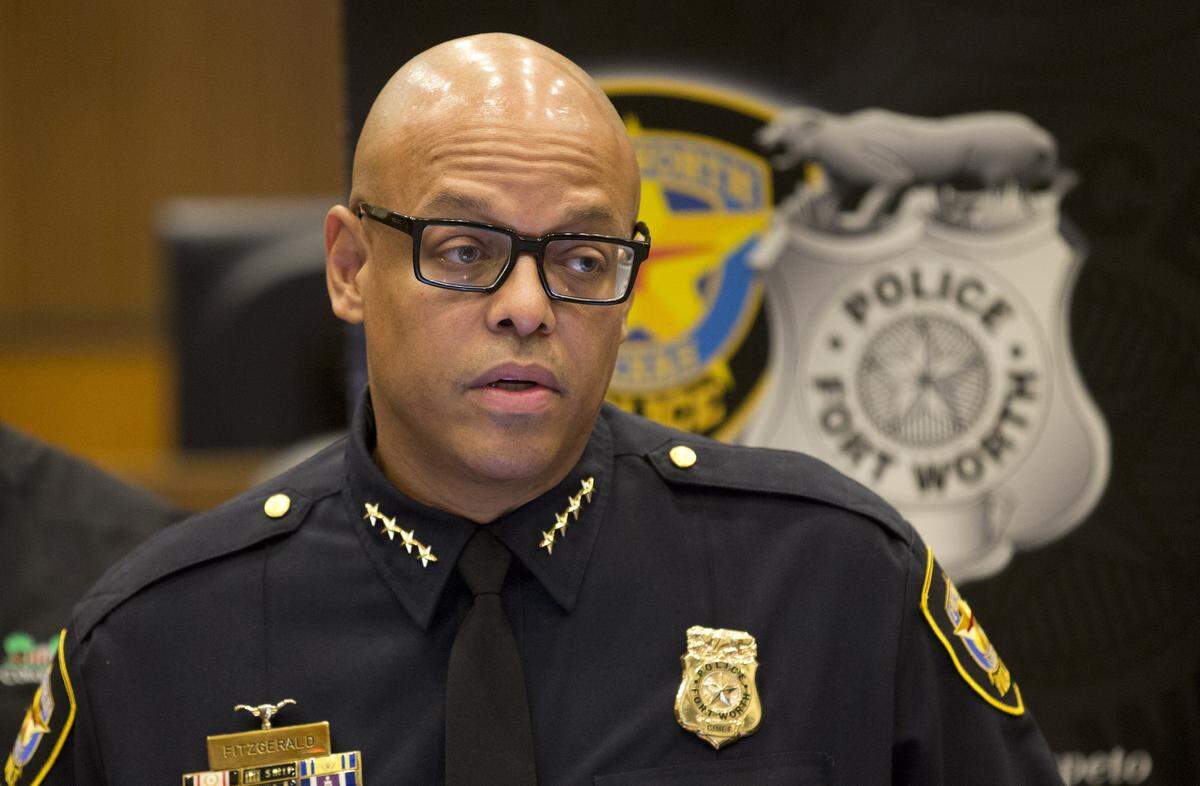 Fort Worth Police Chief Joel Fitzgerald was among city leaders at a press conference on Friday, December 23, 2016, to address concerns about the viral video showing the arrest of a mother and her two daughters after they called to report an assault.