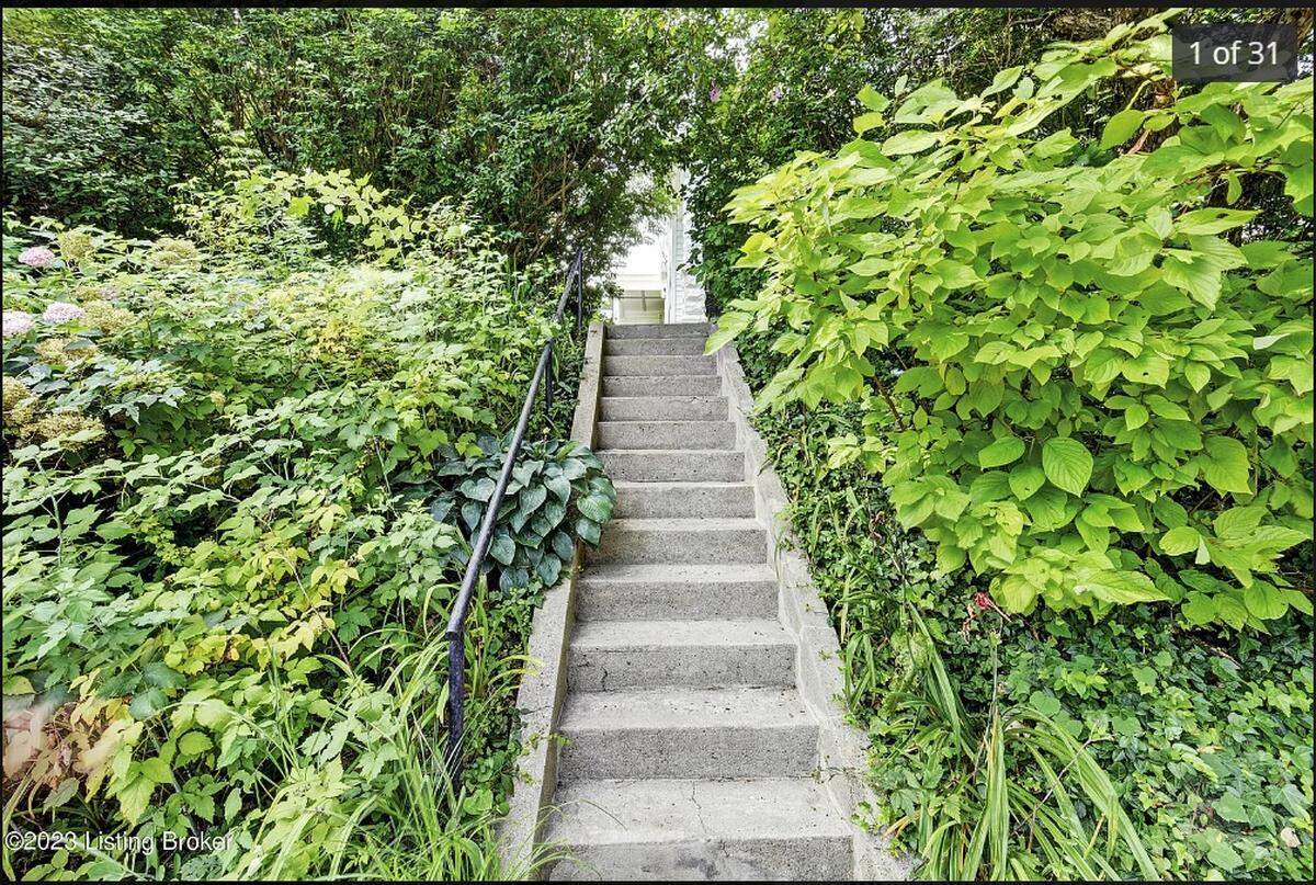 Stairs leading to the home