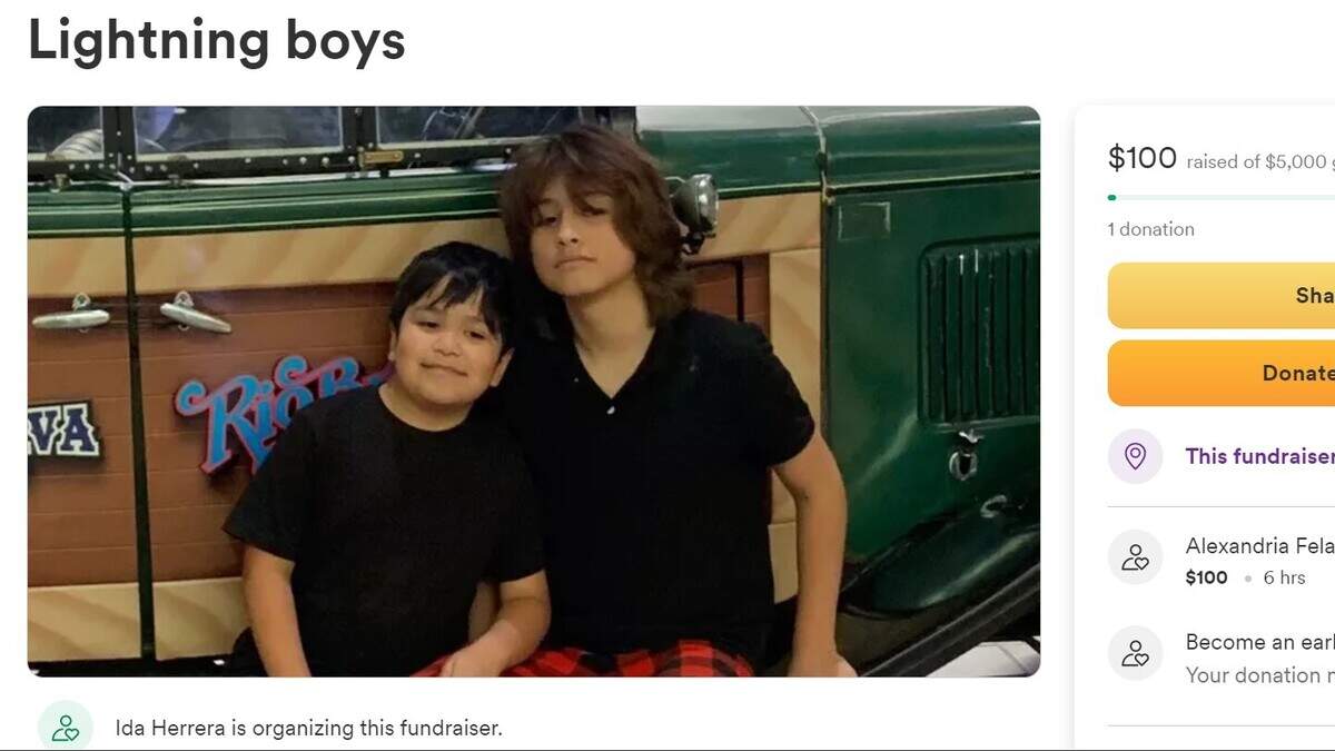 The aunt of the two boys struck by lightning in Fort Worth is raising money for their mother, saying she is staying with them and not working. The fundraiser would help cover expenses while she’s looking after the boys.