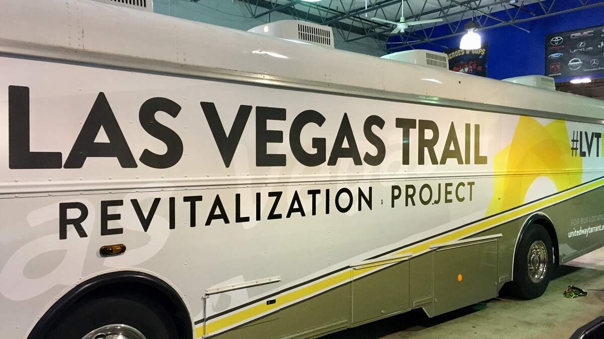 The Las Vegas Trail Revitalization Project’s mobile community center delivers various resources to residents as plans progress to transform the West Side YMCA on Calmont Street into the area’s first community center.