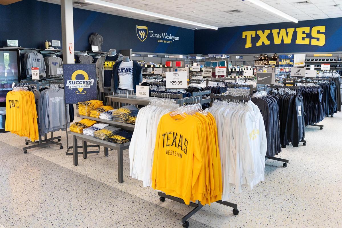 The student bookstore in the Nick and Lou Martin University Center on campus on Tuesday, April 8, 2025.