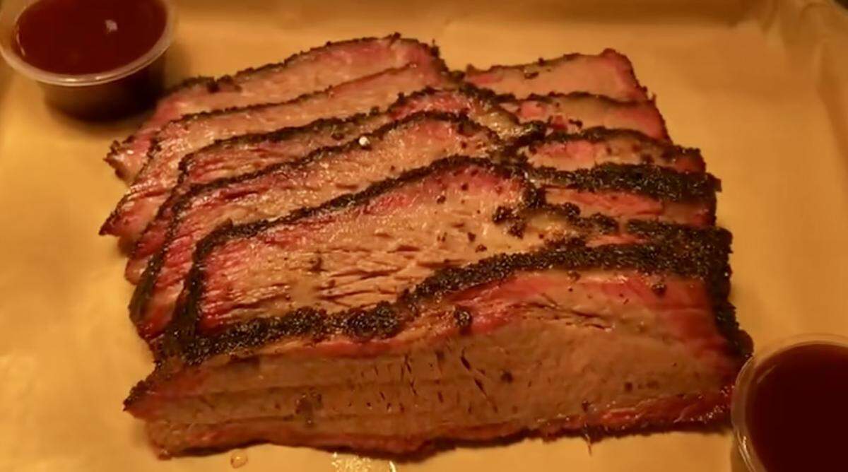 Brisket at Smokey Beards Q, opening a second location in Fort Worth to go with the original restaurant in Riyadh, Saudi Arabia.