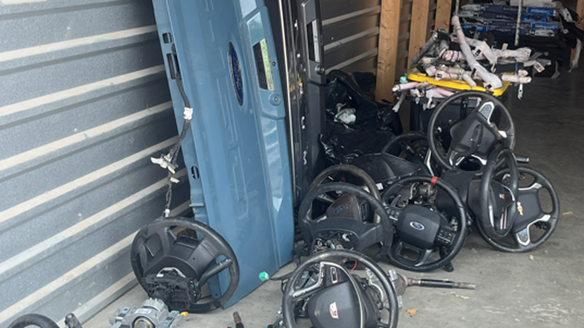 Five people have been arrested and accused of stealing cars across the Dallas-Fort Worth metroplex. Parts from more than 30 vehicles were found, Grapevine police said.