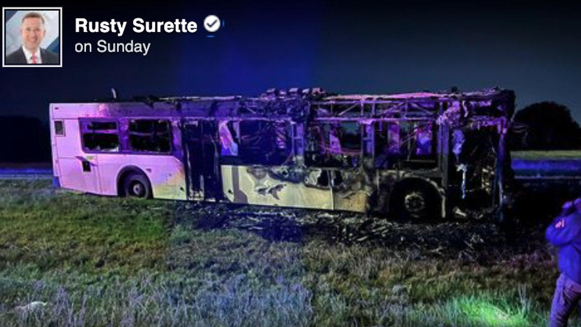 A shuttle bus for a Christmas theme park was involved in a fatal collision in College Station, Texas, police say.