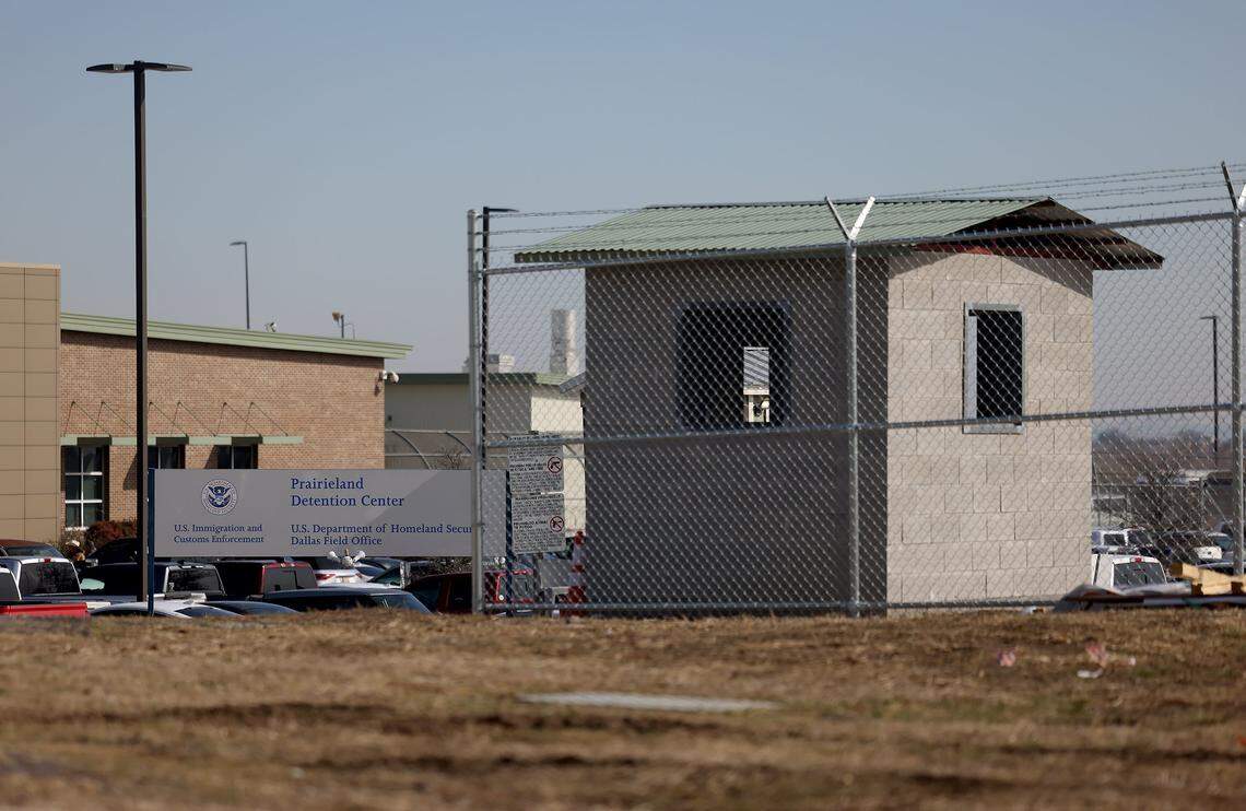 The Prairieland Detention Facility in Alvarado on Friday, Jan. 30, 2026.