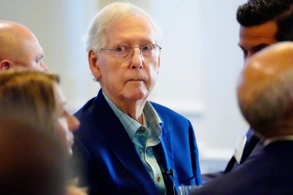 Senate Minority Leader Mitch McConnell appeared to freeze up during a news conference last month in Kentucky.