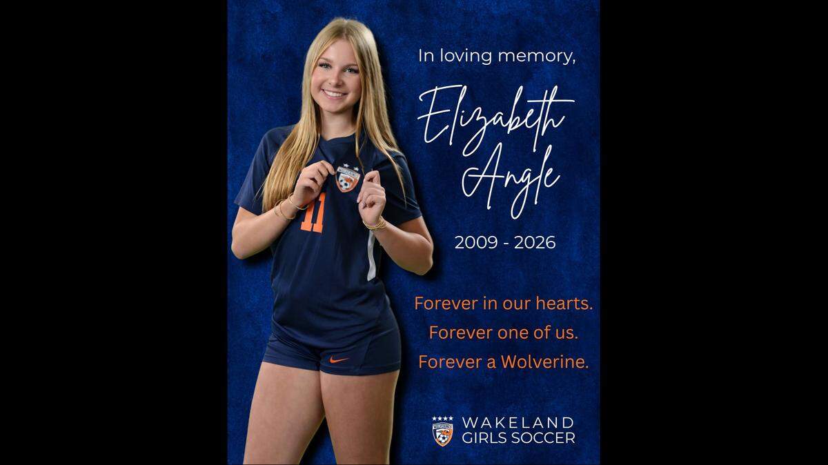Elizabeth Angle, a 16-year-old Wakeland High student, died in a Frisco, Texas, sledding accident on Sunday, police said.