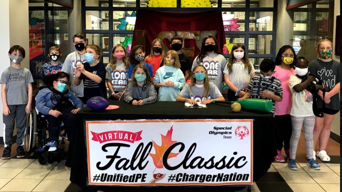 Lone Star Elementary School in Keller was honored by Special Olympics as a National Banner School. A ceremony was held at the school April 19 to commemorate the accolade.