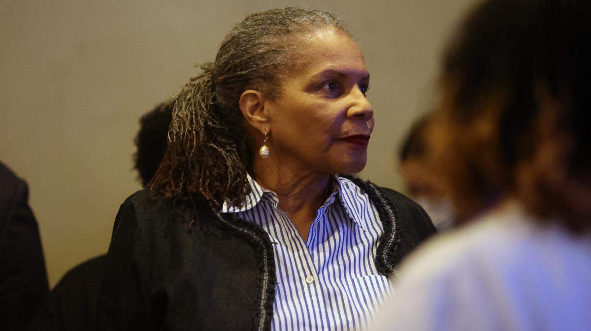 Deborah Peoples, Democratic candidate for Tarrant County judge, is shown in this file photo from a rally in March. She released an ad Friday touting support from Republicans.