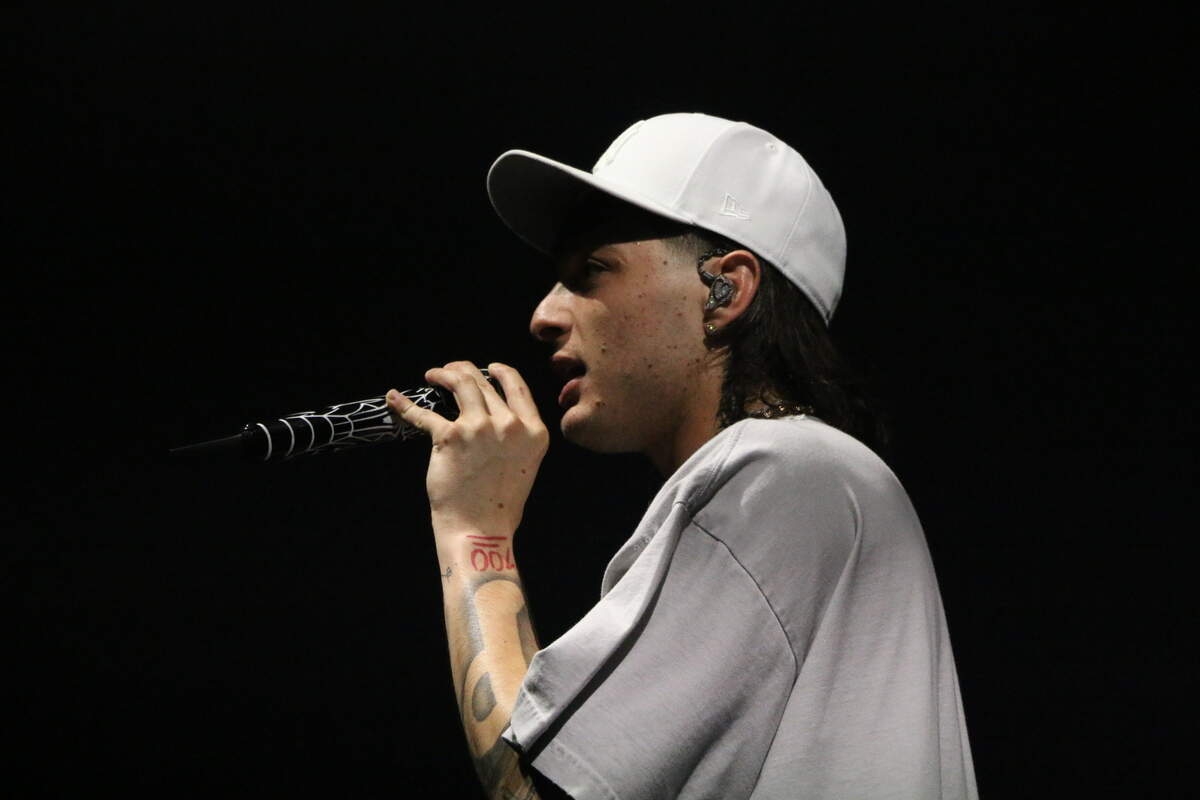 Mexican Rapper Peso Pluma performed a sold-out show in Irving on Saturday, August 13, 2023, at The Pavilion at Toyota Music Factory.