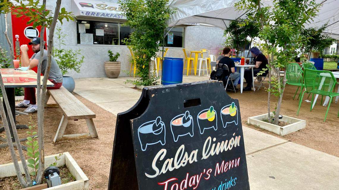 Salsa Limon Distrito is a former chrome diner moved from University Drive to White Settlement Road.