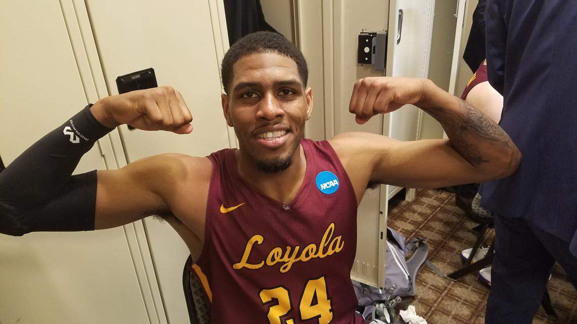 Aundre Jackson played his high school ball at Kennedale and is now playing in the second round of the NCAA Tournament with Loyola Chicago.