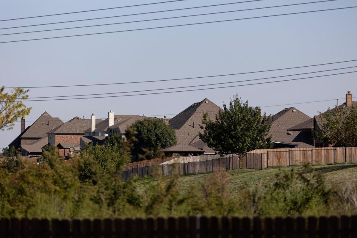 Hundreds of homes and 5 public schools spread across the 1,000-acre Marine Creek Ranch neighborhood in Fort Worth, Texas, on Thursday, Sept. 15, 2022.