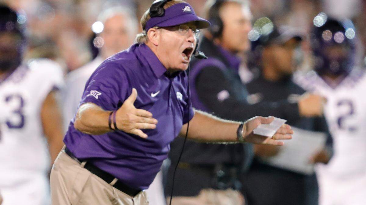 Quarterback Max Duggan and current coach Sonny Dykes complimented former coach Gary Patterson (above) during the pre-championship game media day on Saturday.