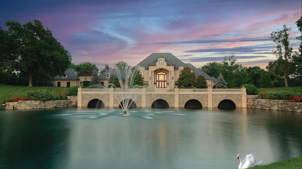 Chateaû du Mon Rêves, located in Edgewood, is a French-inspired 15,000-square-foot mansion that sits on over seven acres of picturesque land.