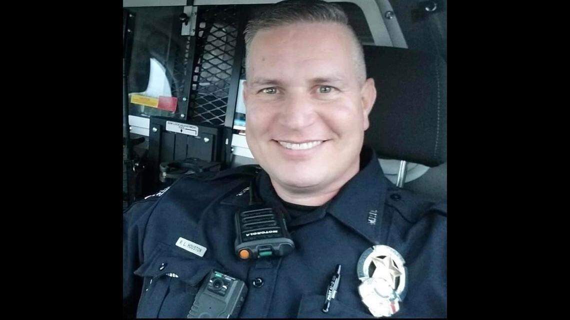 Richard Houston was a 21-year veteran of the Mesquite Police Department. He died Friday afternoon while responding to a disturbance call.