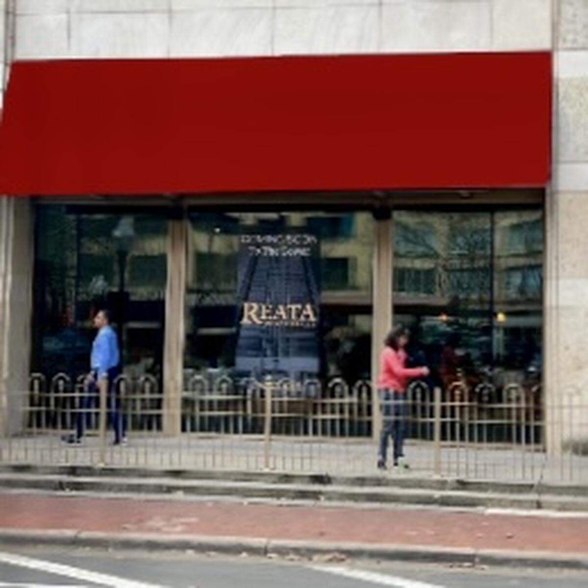 The new Reata location in The Tower will have red awnings and giant picture windows.