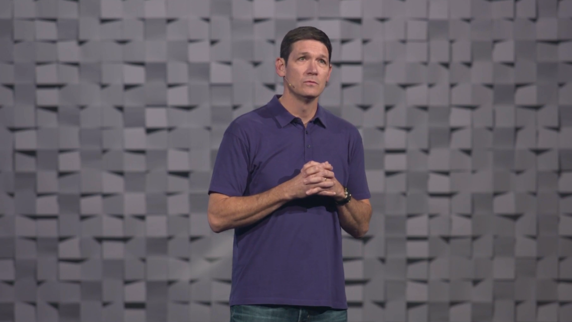 Matt Chandler, lead pastor of The Village Church, when he announced his leave of absence in August. He has since returned to preaching at the Texas church.