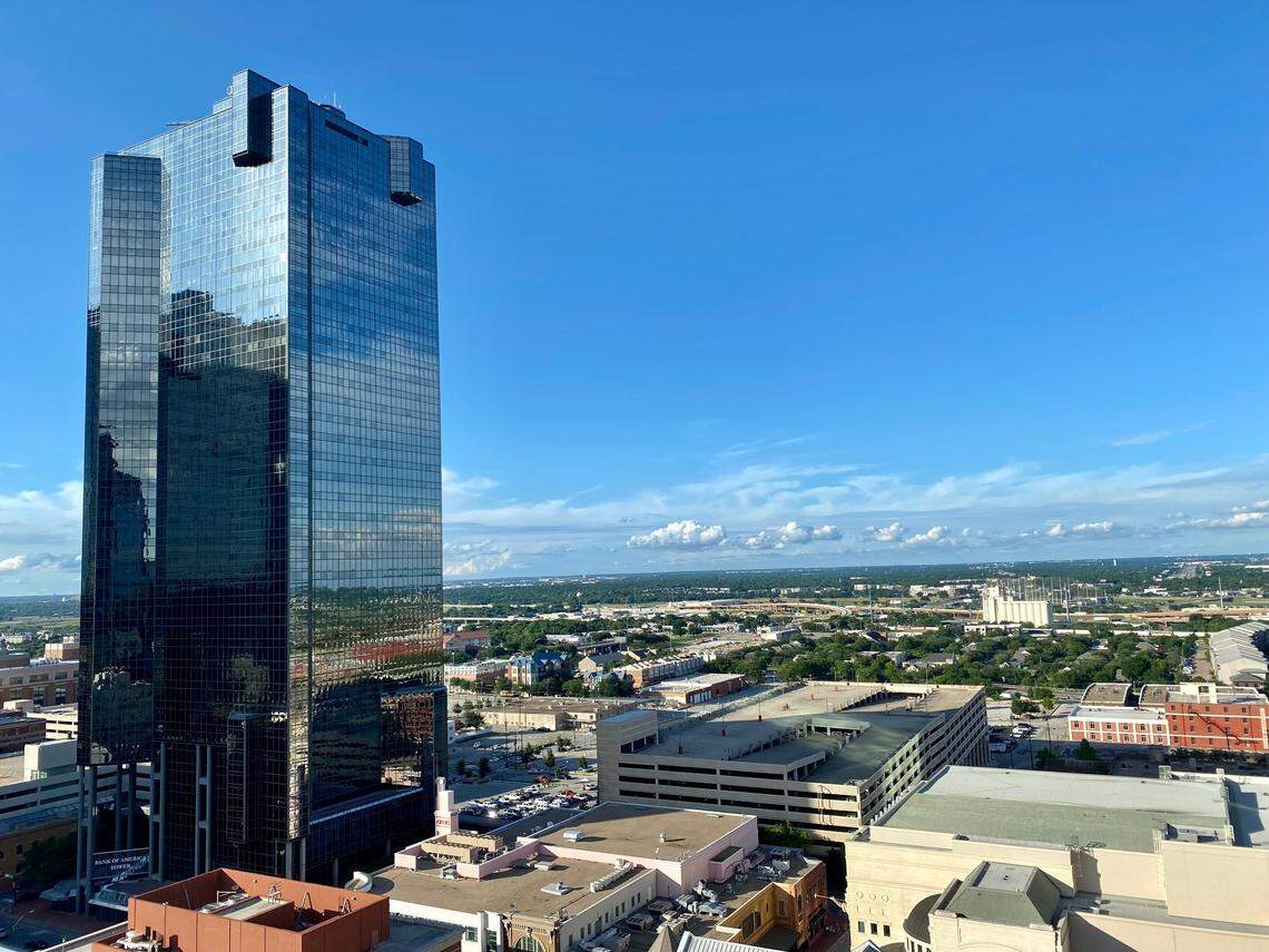 City Center and the northeast view from RTB, the rooftop bar atop the Sinclair.
