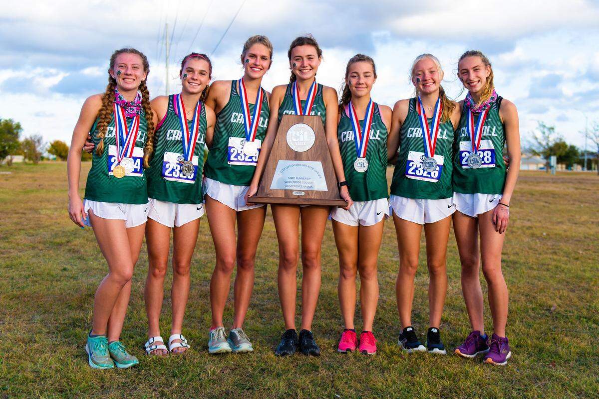 Southlake Carroll girls cross country came in second at the state meet, Tuesday Nov. 24, 2020 in Round Rock (Matt Smith/Special to the Star-Telegram)