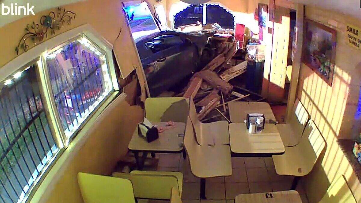 La Abuela Regina, located at 912 NW 25th St. in Fort Worth, is open for business in spite of the damage caused when a car crashed into the front of the restaurant early Saturday, March 8, 2025.