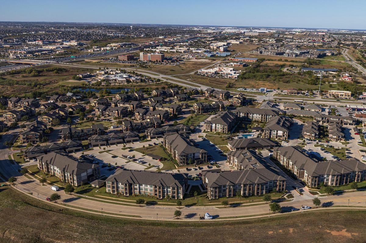 An apartment development in Alliance in far north Fort Worth on Wednesday, Nov. 13, 2024.
