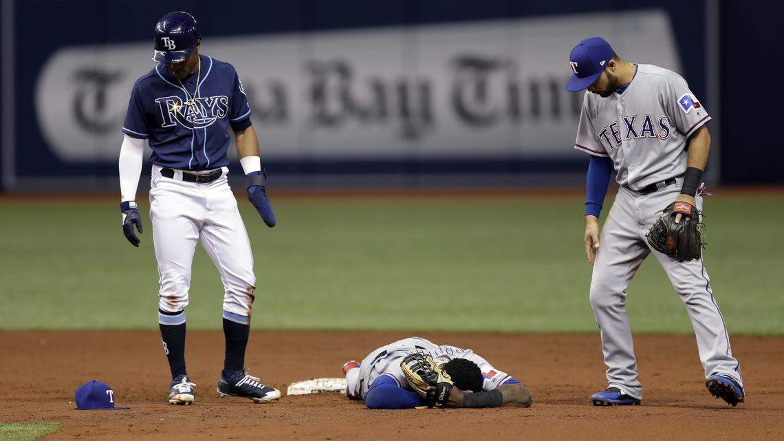 Jurickson Profar would join 12 others players who are out with an injury if he needs time on the concussion list after this play Monday, but those woes are nothing compared to the 2014 team.