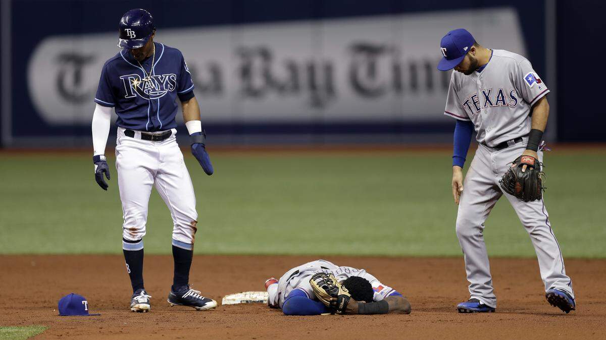 Jurickson Profar would join 12 others players who are out with an injury if he needs time on the concussion list after this play Monday, but those woes are nothing compared to the 2014 team.