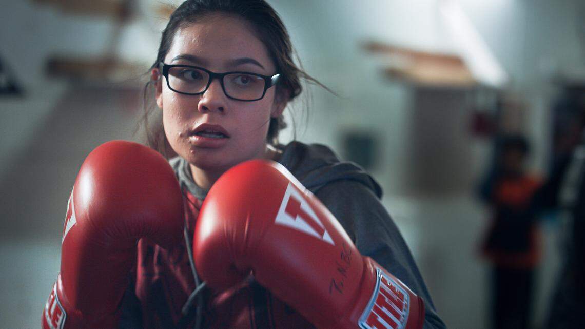 Donna Kipp is a Native American who trains at a gym on the Blackfeet Reservation in Montana. She is featured in the new 30 For 30 short, “Blackfeet Boxing: Not Invisible,” which will debut on ESPN Tuesday evening.