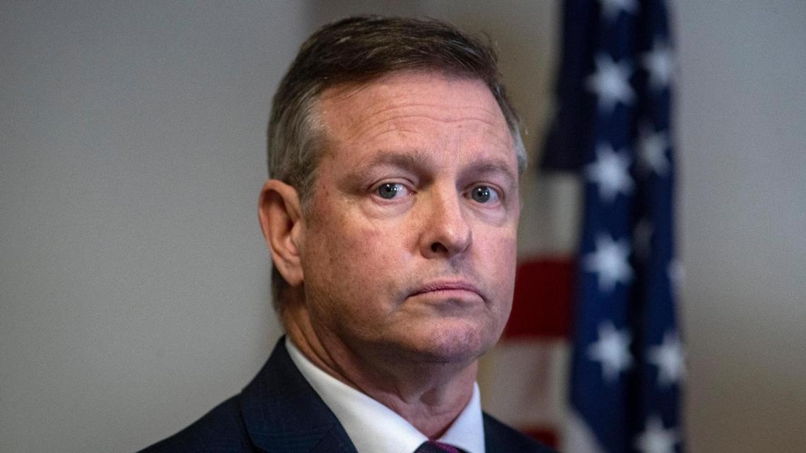 County Judge Tim O’Hare hosts a press conference to announce an election fraud investigation unit on Wednesday, Feb. 8 at the Sheriff’s Office Administration building in Fort Worth.on Wednesday, Feb. 8 at the Sheriff’s Office Administration building in Fort Worth.