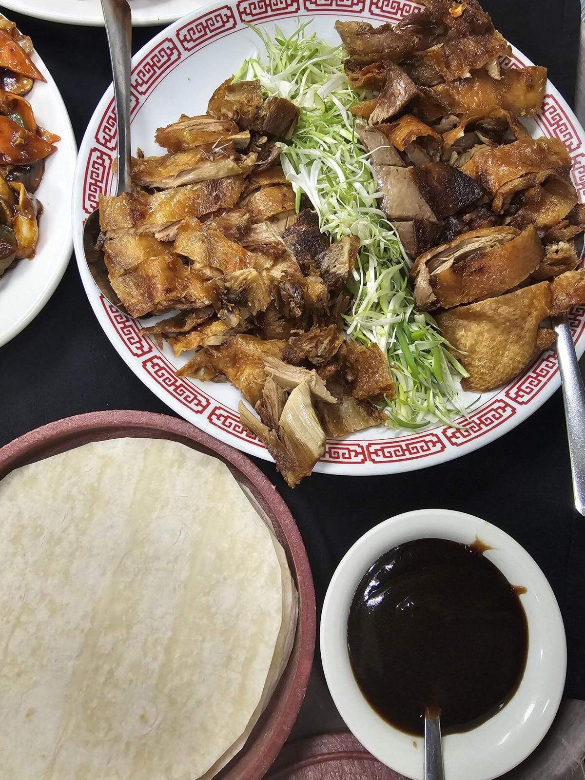 Szechuan’s Peking Duck, a customer favorite that many Chinese restaurants do not offer in the area.