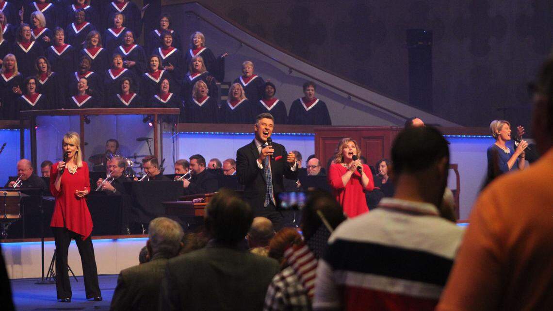 In an archive photo, members at First Baptist Church in Dallas celebrated “Freedom Sunday” on June 24, 2018. A North Texas family filed a lawsuit against the church Nov. 11 after they say an older boy sexually abused their son on a mission trip, court documents state.