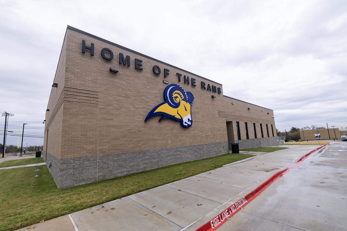 The outside of the new Moritz Fieldhouse at Texas Wesleyan University.