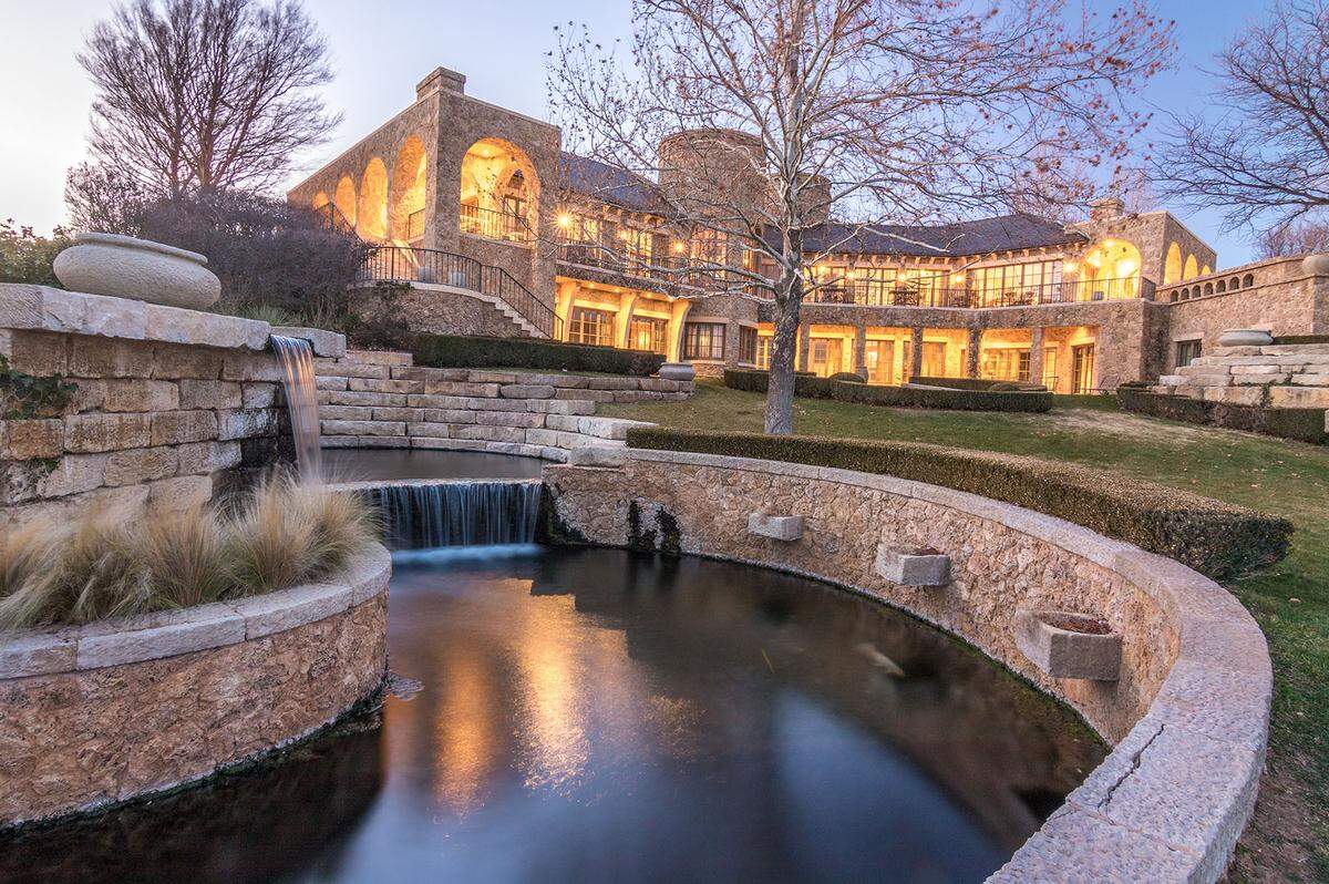 Mesa Vista Ranch includes a massive lodge with more than 25,000 interior square feet, a 6,000-square-foot family house, a two-story gate house, a gun and hunting gear storage facility, a chapel, and 10,000 square feet of porches and patio areas.&nbsp;