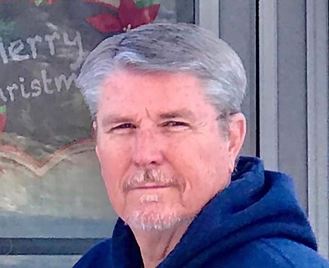 This undated photo provided by the family via Houston Northwest Church shows Mark Collins. Collins was one of the people authorities believe was killed by Gonzalo Lopez, 46, a convicted murderer who escaped from prison.