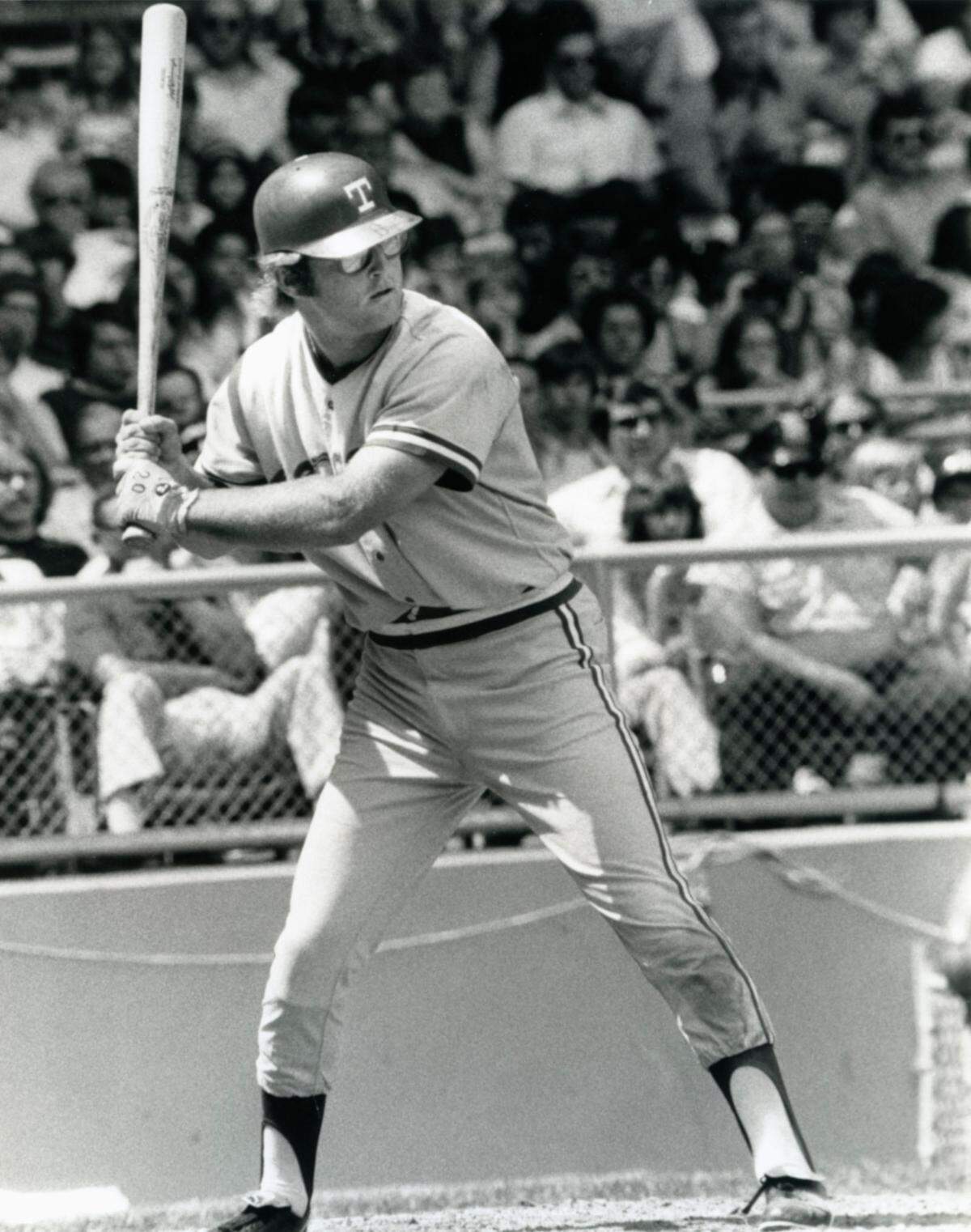 One of the Texas Rnagers’ first fan favorites was Jeff Burroughs, who was traded a year after winning the American League MVP.